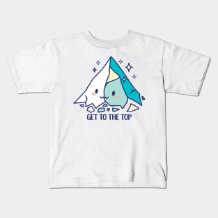 Get to the top of a mountain Kids T-Shirt